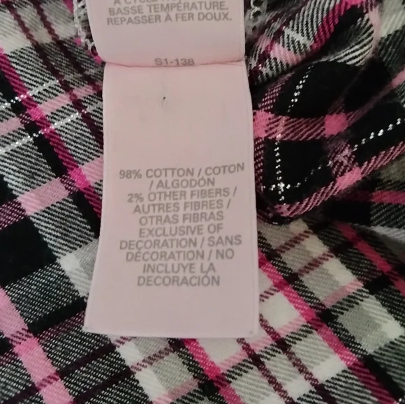 Victoria's Secret Pajama Set Plaids & Bows Sz. XL - Picture 16 of 16